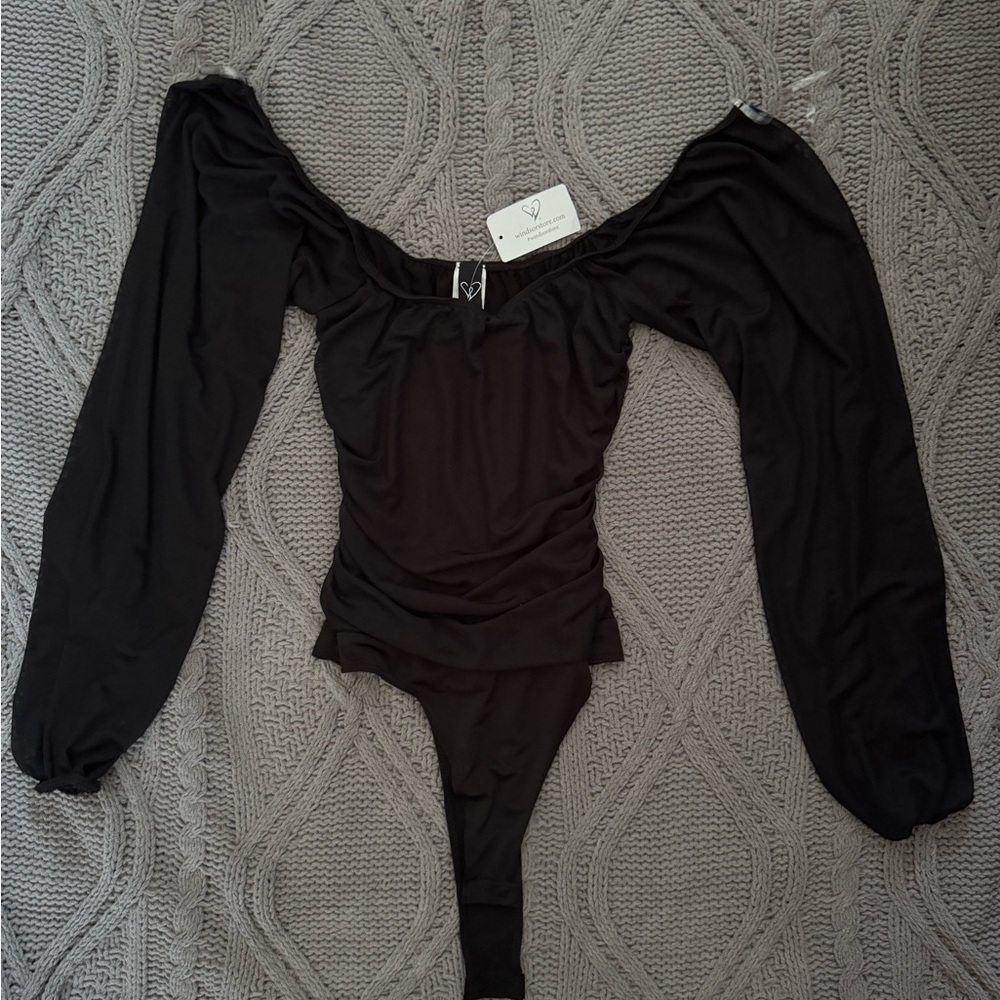 Windsor Black Mesh Bodysuit